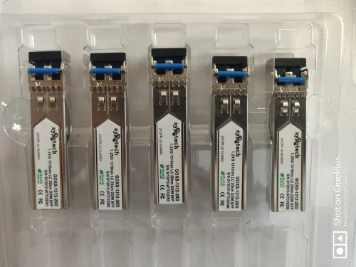 SFP Transceiver and Optical Fiber Cable